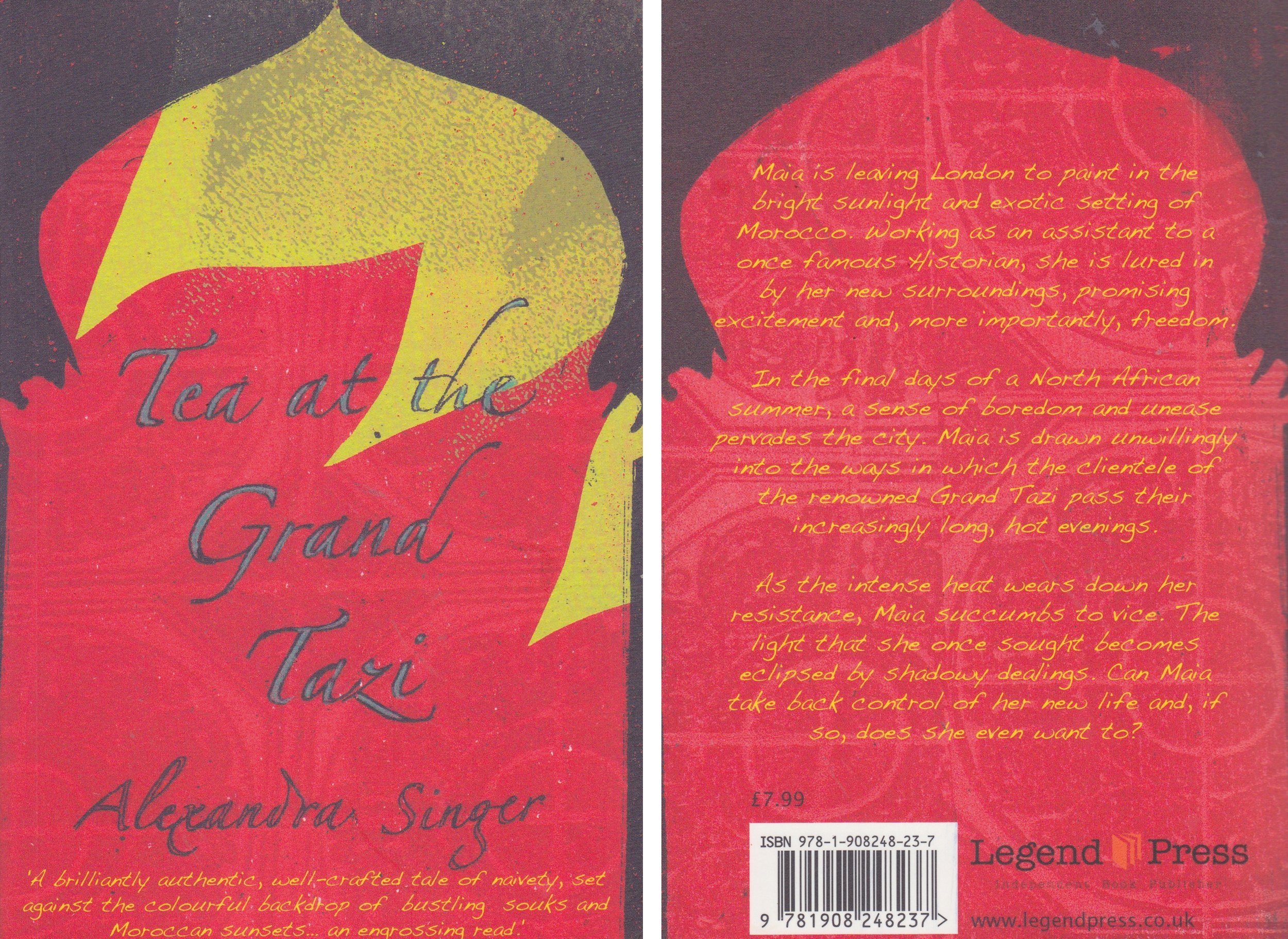 for Legend Press
Book cover illustration for Tea at the Grans Tazi