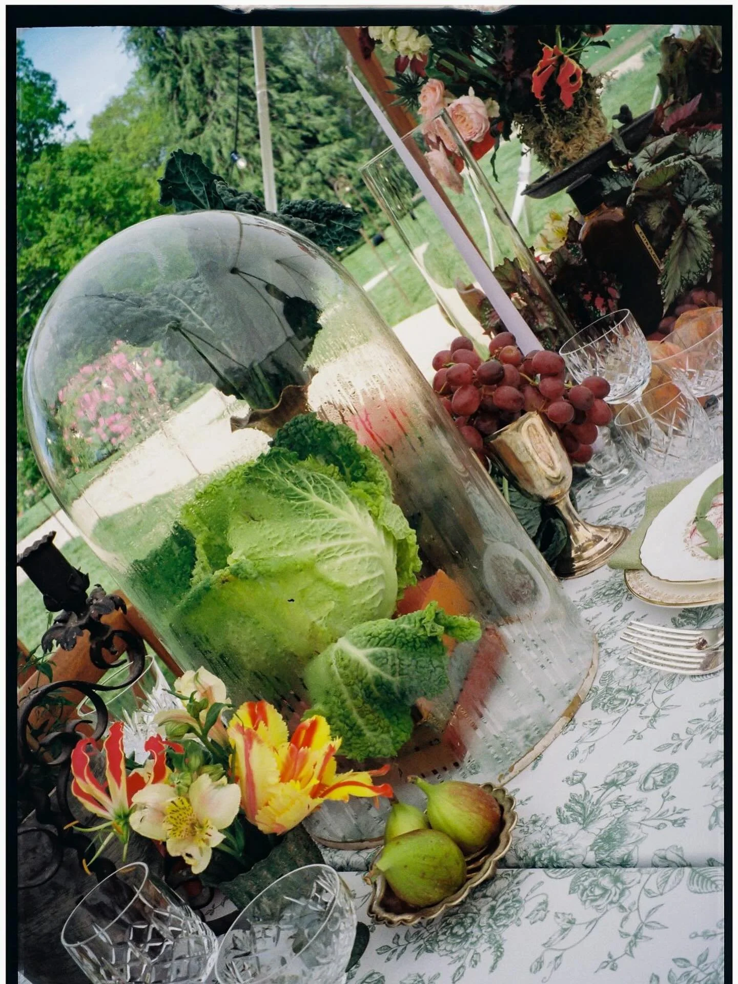 Layering on your tables adds interest, intrigue, depth and detail. Using curious objects, fruit, vegetables and metallics to add tone and contrast. This was so fun to put together 🥬 

We don&rsquo;t just design beautiful weddings, we also curate the