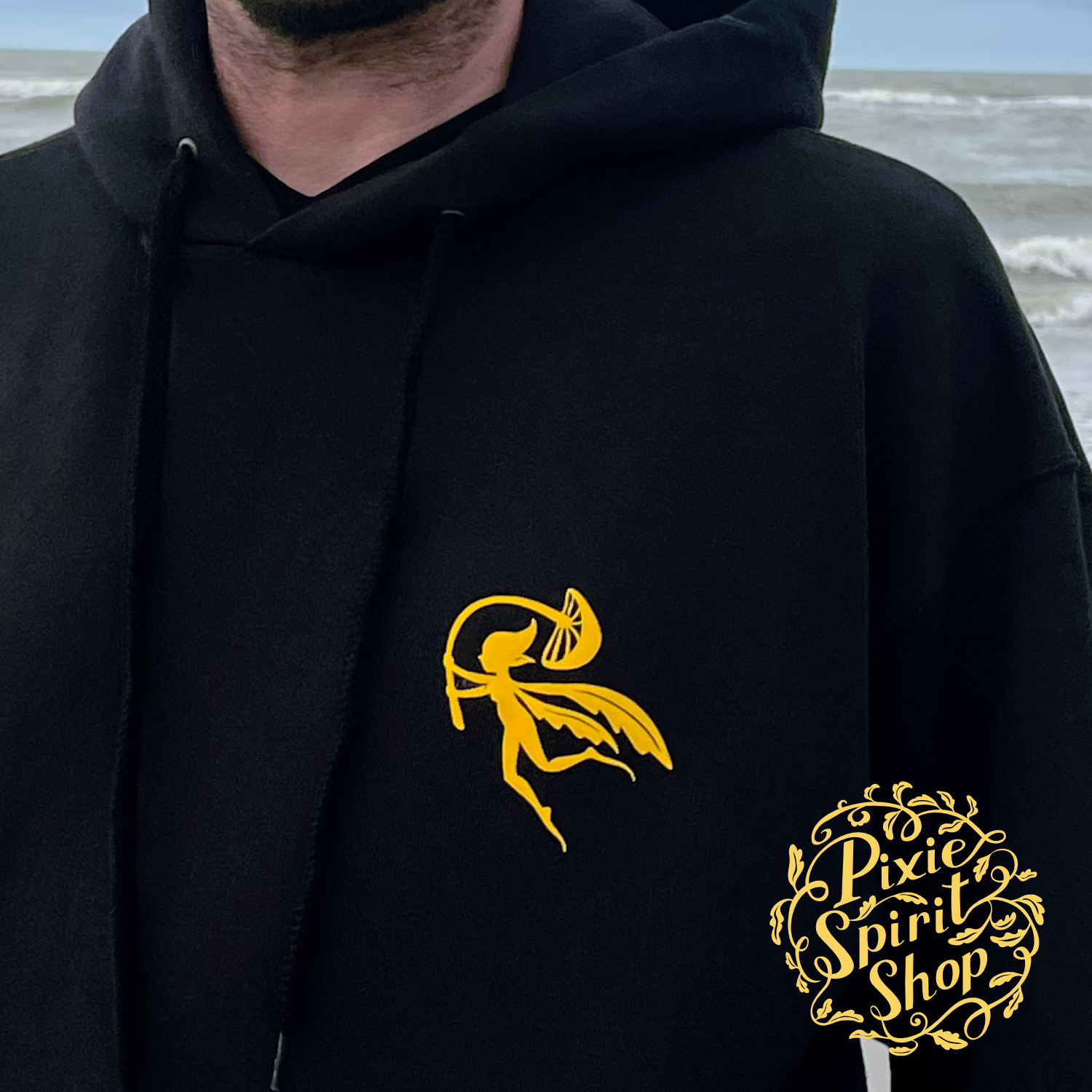 Copyright-Pixie-spirit-shop-hoodie-Black-Pixie-logo-yellow-front-2.png (Copy)