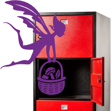 Store your belongings in the Pixie Locker