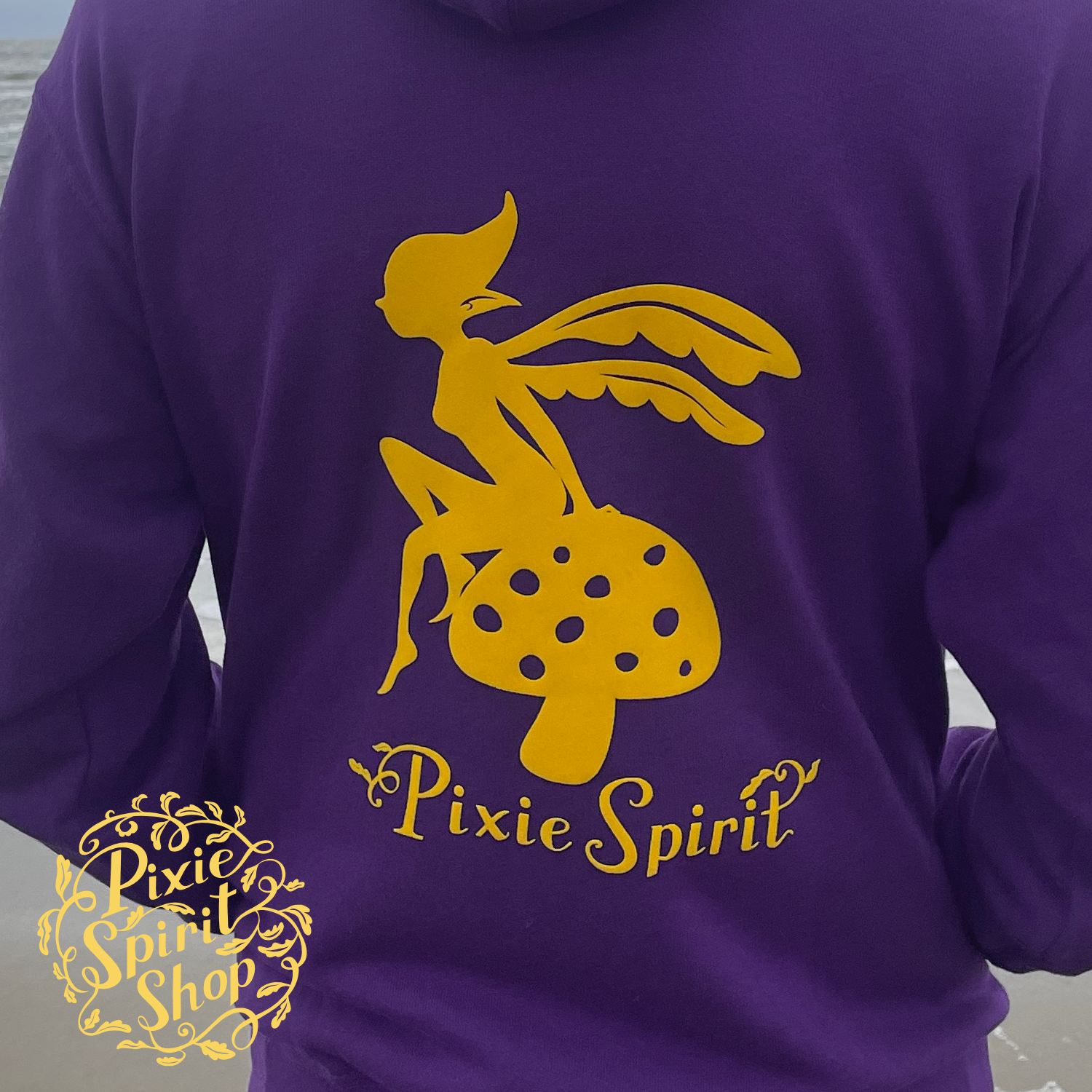 Copyright-Pixie-spirit-shop-hoodie-purple-Pixie-mushroom-back2.png