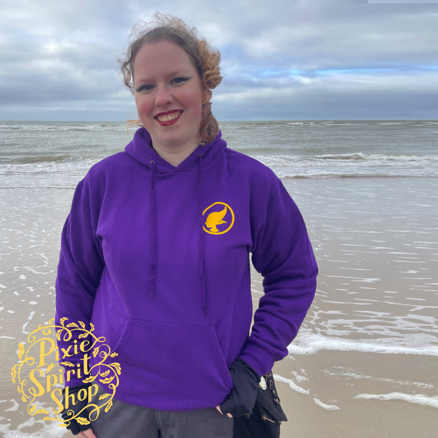 Copyright-Pixie-spirit-shop-hoodie-women-purple-pixie-on-mushroom-front.png