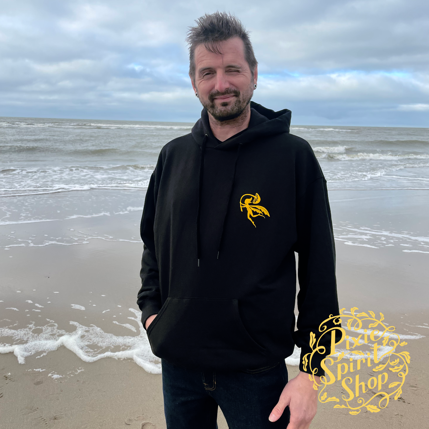 Copyright-Pixie-spirit-shop-hoodie-Black-Pixie-logo-yellow-front.png (Copy)
