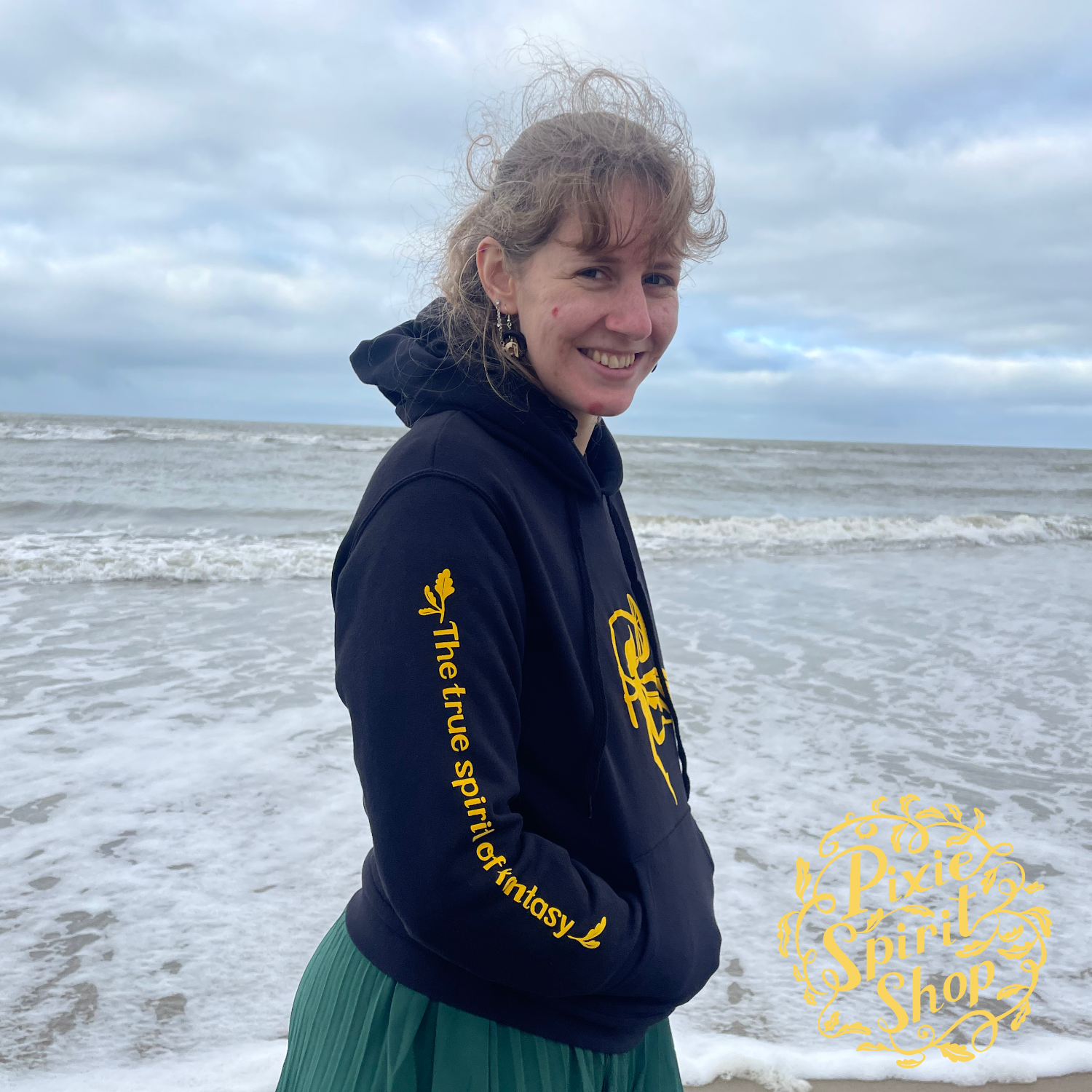 Copyright-Pixie-spirit-shop-hoodie-women-Black-The-true-spirit-of-fantasy-sleeve.png