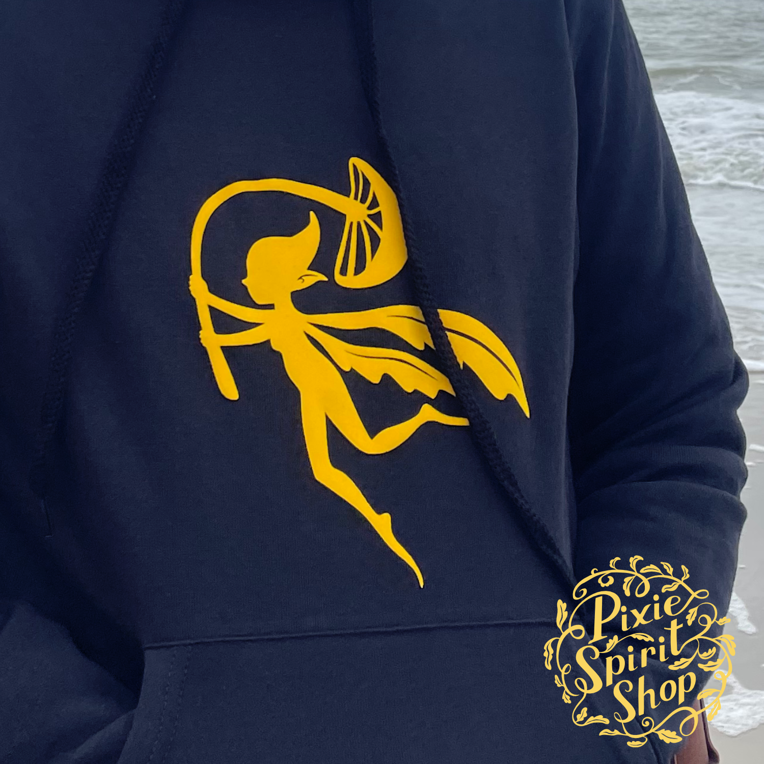 Copyright-Pixie-spirit-shop-hoodie-women-Black-The-true-spirit-of-fantasy-front-2.png