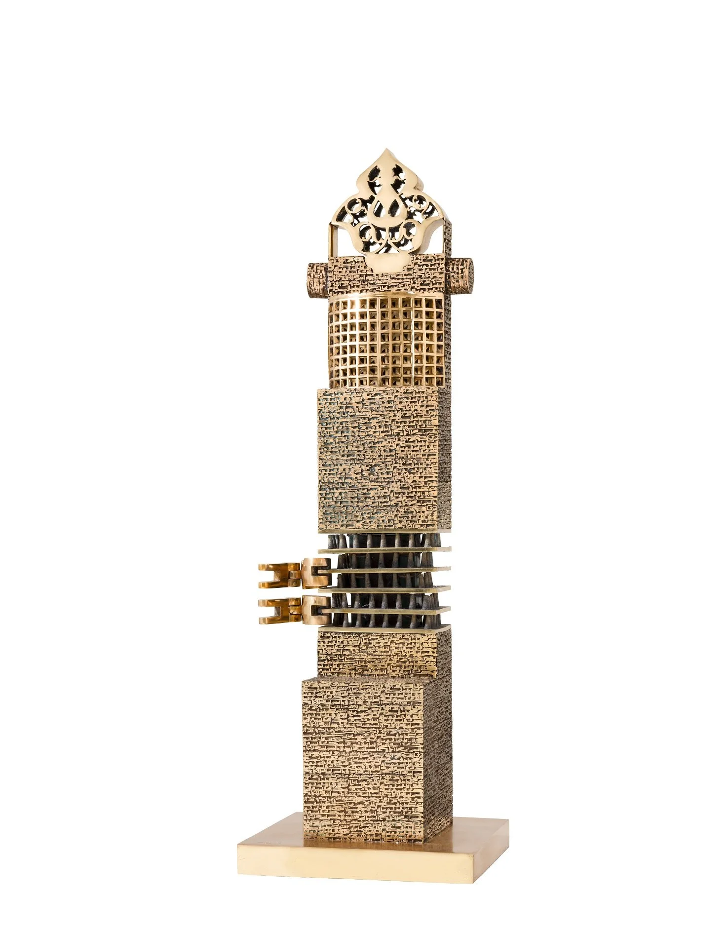 Poet and the Cage (2008), Bronze, 151 x 50 x 50 cm