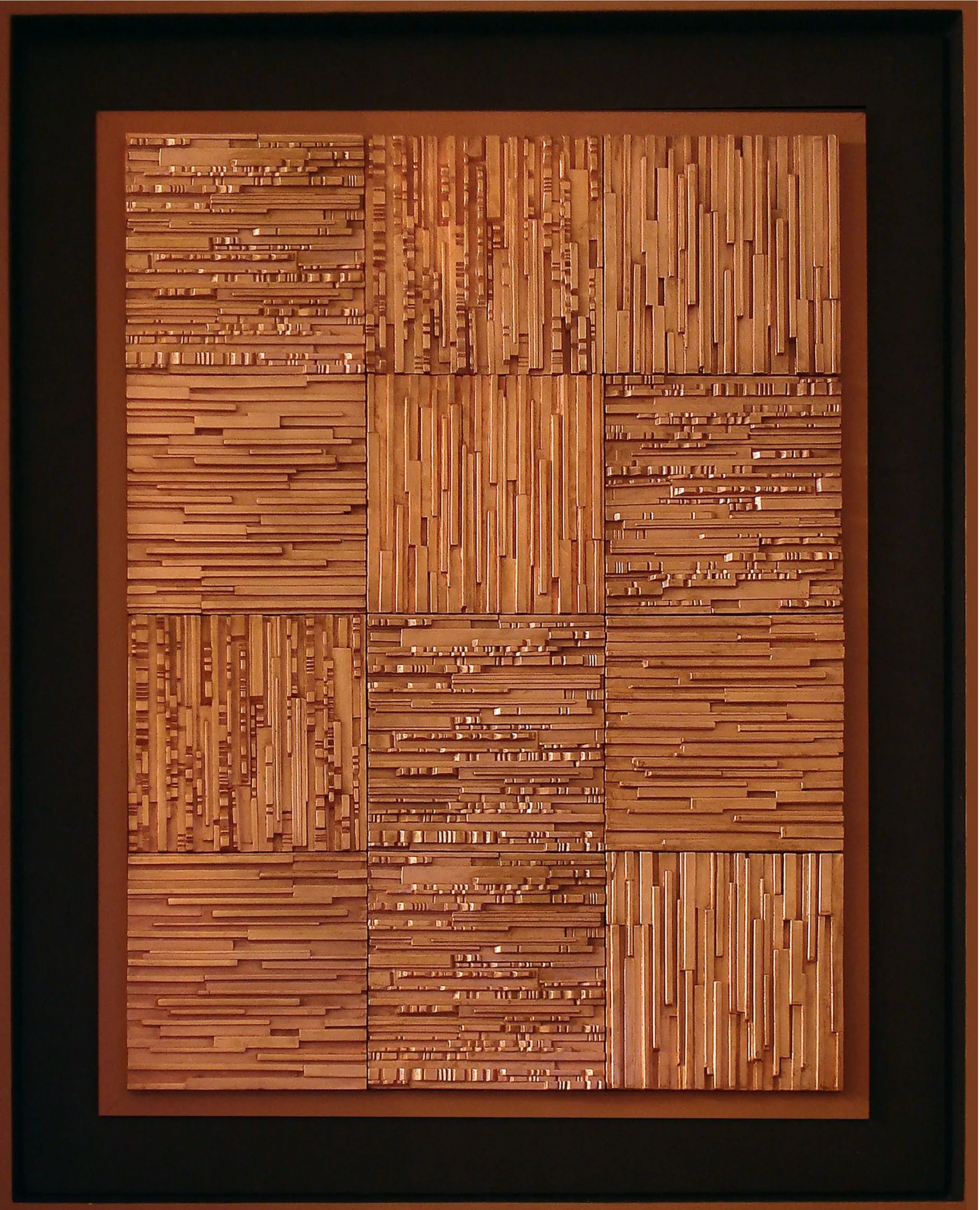 From Zekr (Eulogize) Relief Collection (2010), 148x120 cm, Copper