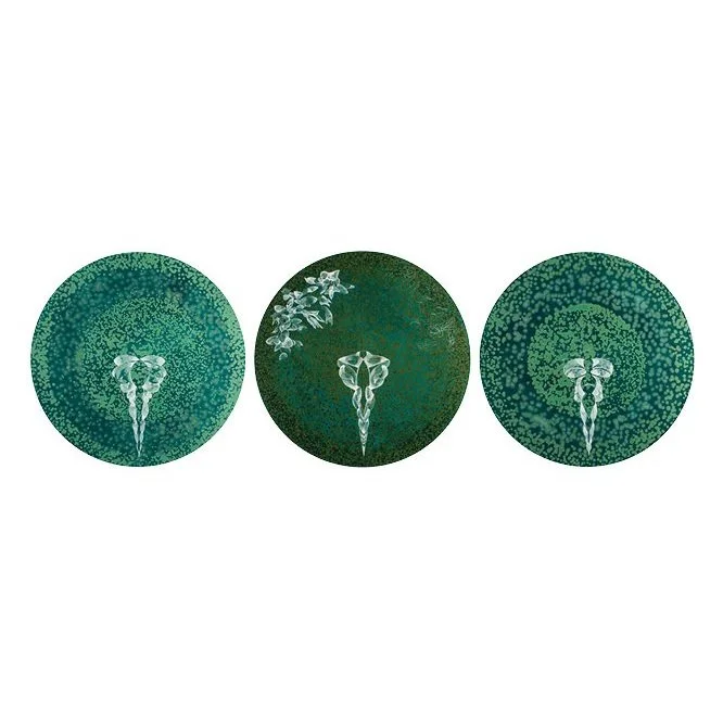 Drawing of a Living Organism  (2013), Triptych, Diameter, 170 cm, Acrylic on Canvas