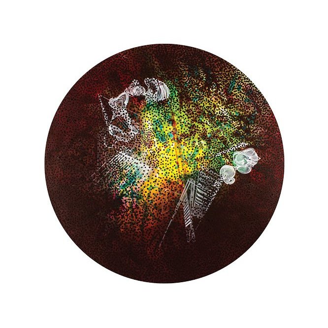 Polymorphic (2014), Diameter, 170 cm, Acrylic on Canvas