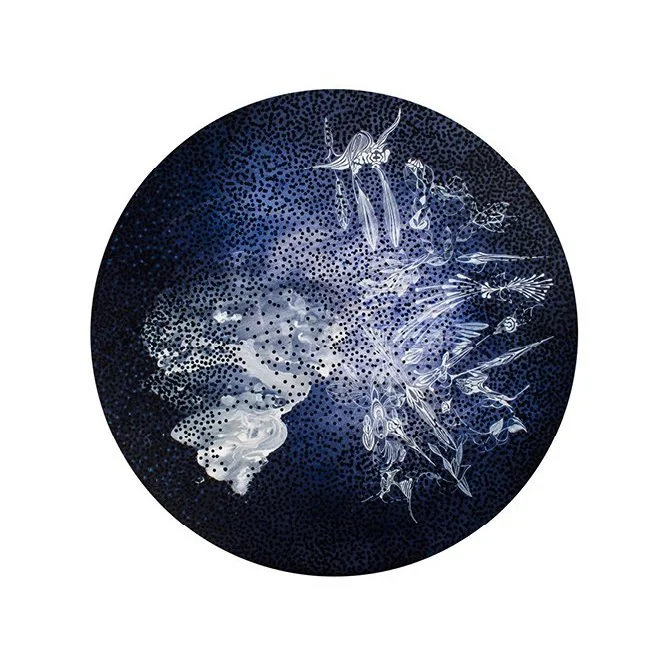Beauty of Explosion(2014), Diameter, 170cm, Acrylic on Canvas