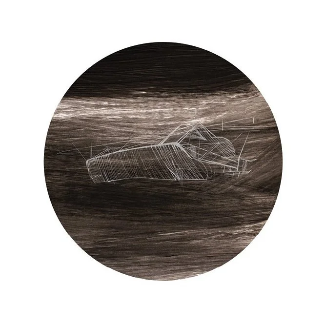 Untitled (2013), Diameter, 50cm, Mixed Media on CardBoard