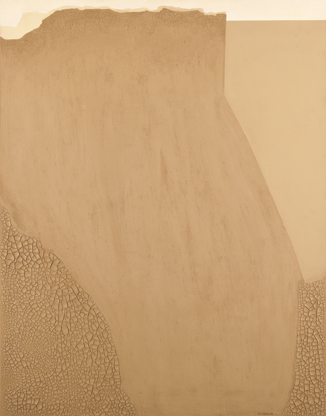 Behind the Silent Wall (2003), 140 x 110 cm, Mixed Media