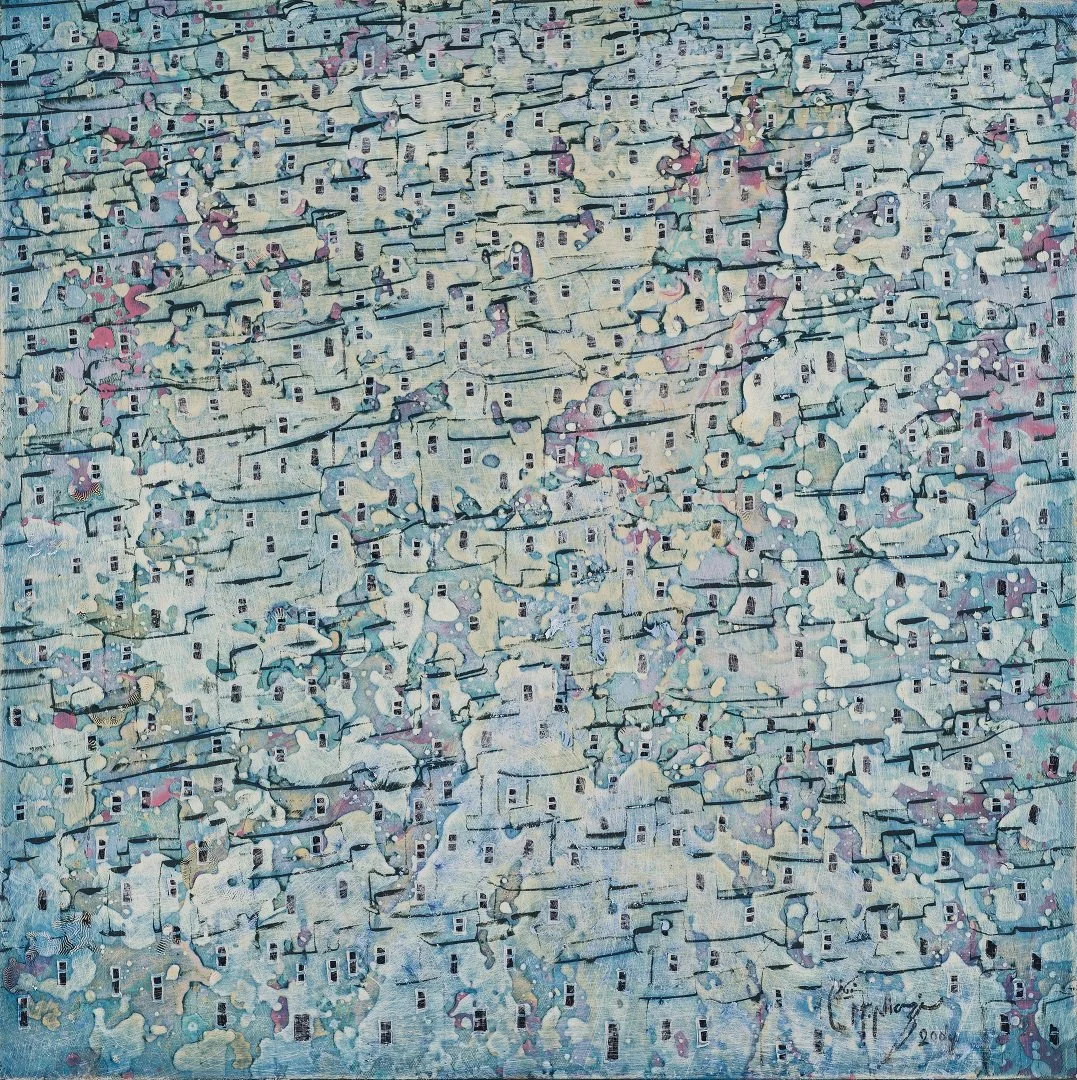 From the Masuleh Series (2004), 70x70 cm, Oil on Canvas