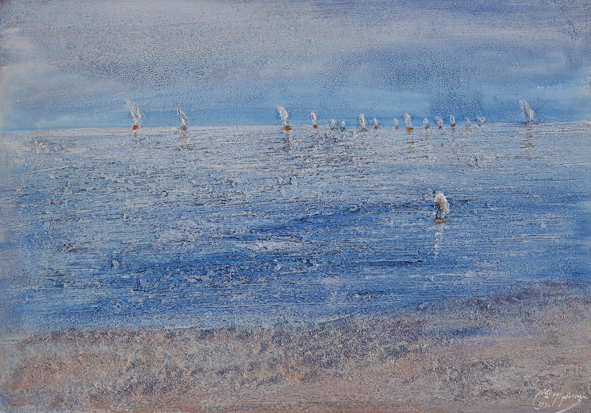 Bandar-e Anzali (1951), 70x100 cm, Oil On Canvas