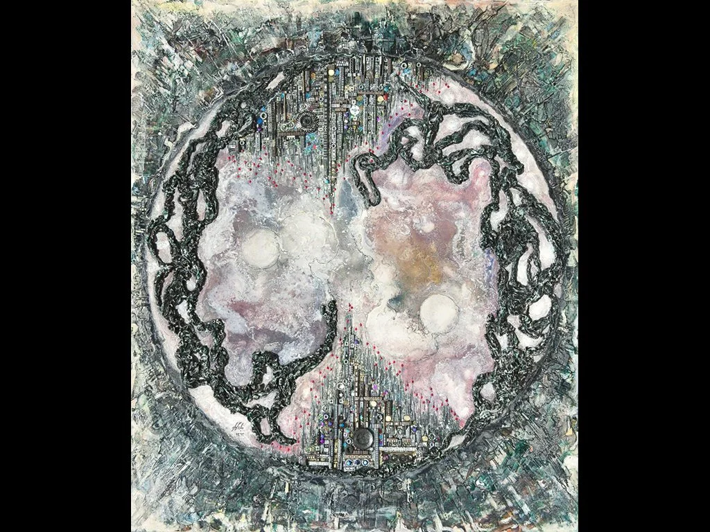 Untitled (2014), 150 x 130 cm, Mixed Media on Canvas
