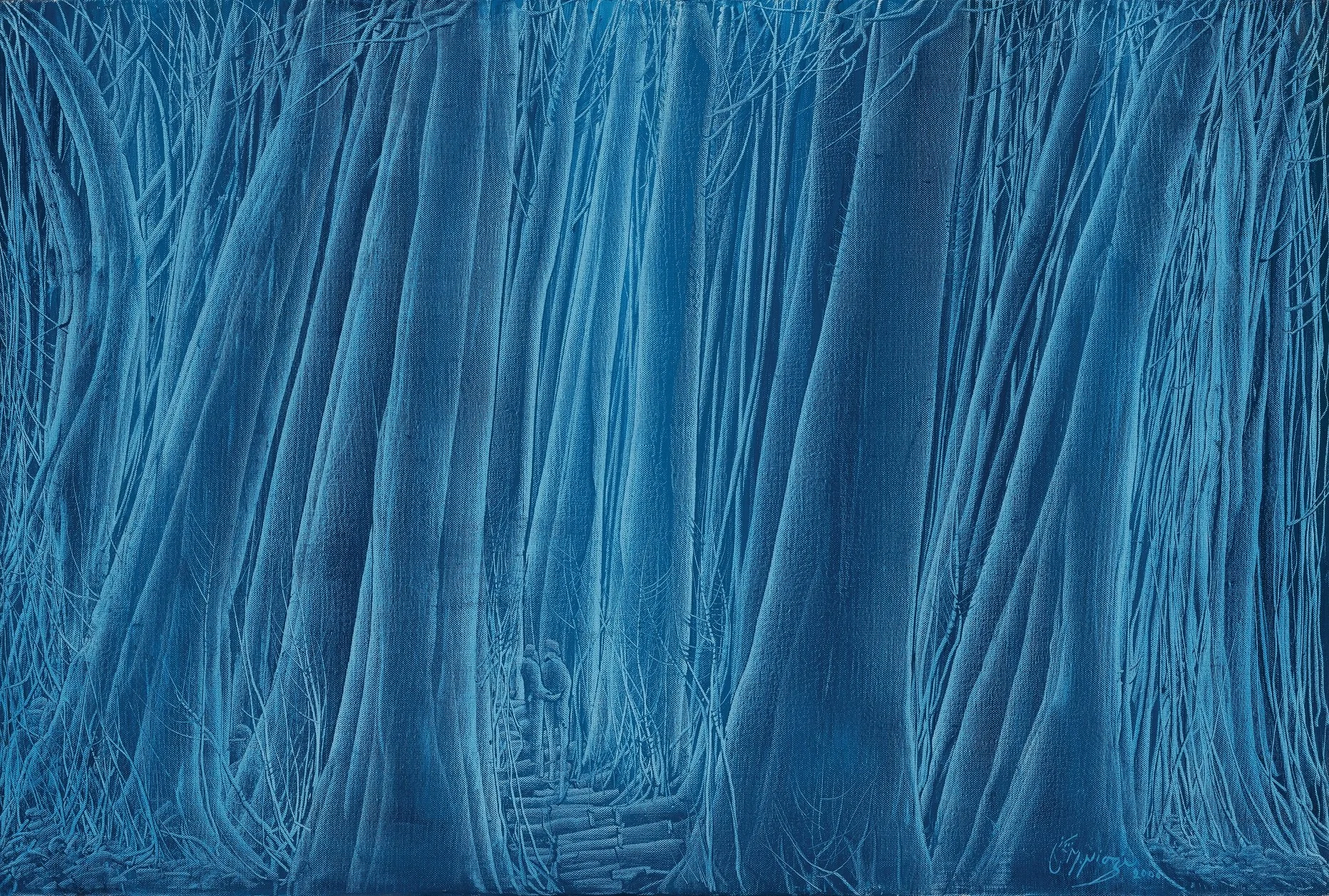 From the Trees Series (2000), 100x150 cm, Oil on Canvas