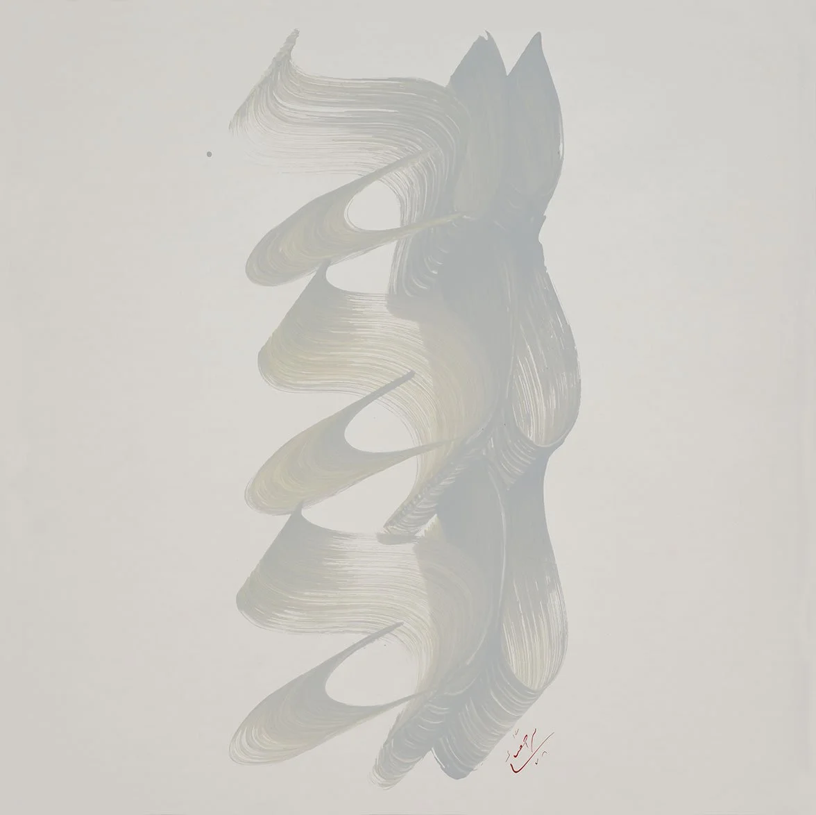 From the Eternal Alphabet Series (1999), 69 x 69 cm, Acrylic on Cardboard