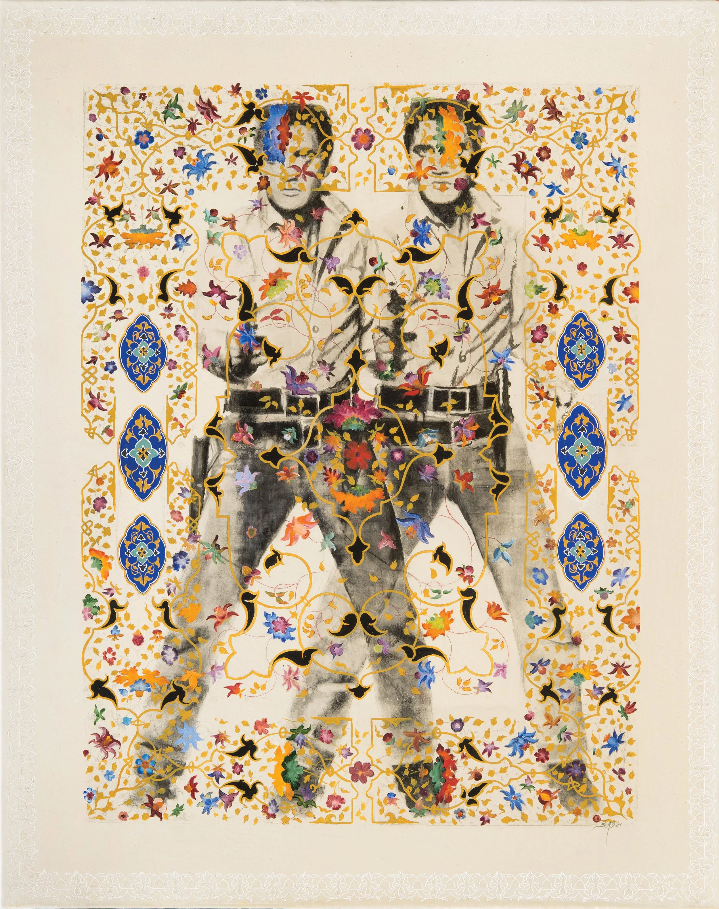 U.S Male (2013), 153 x 122 cm, Acrylic, ink and Gouache on Canvas