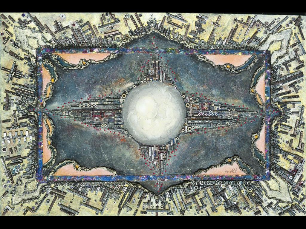 Untitled (2014), 100 x 150 cm, Mixed Media on Canvas