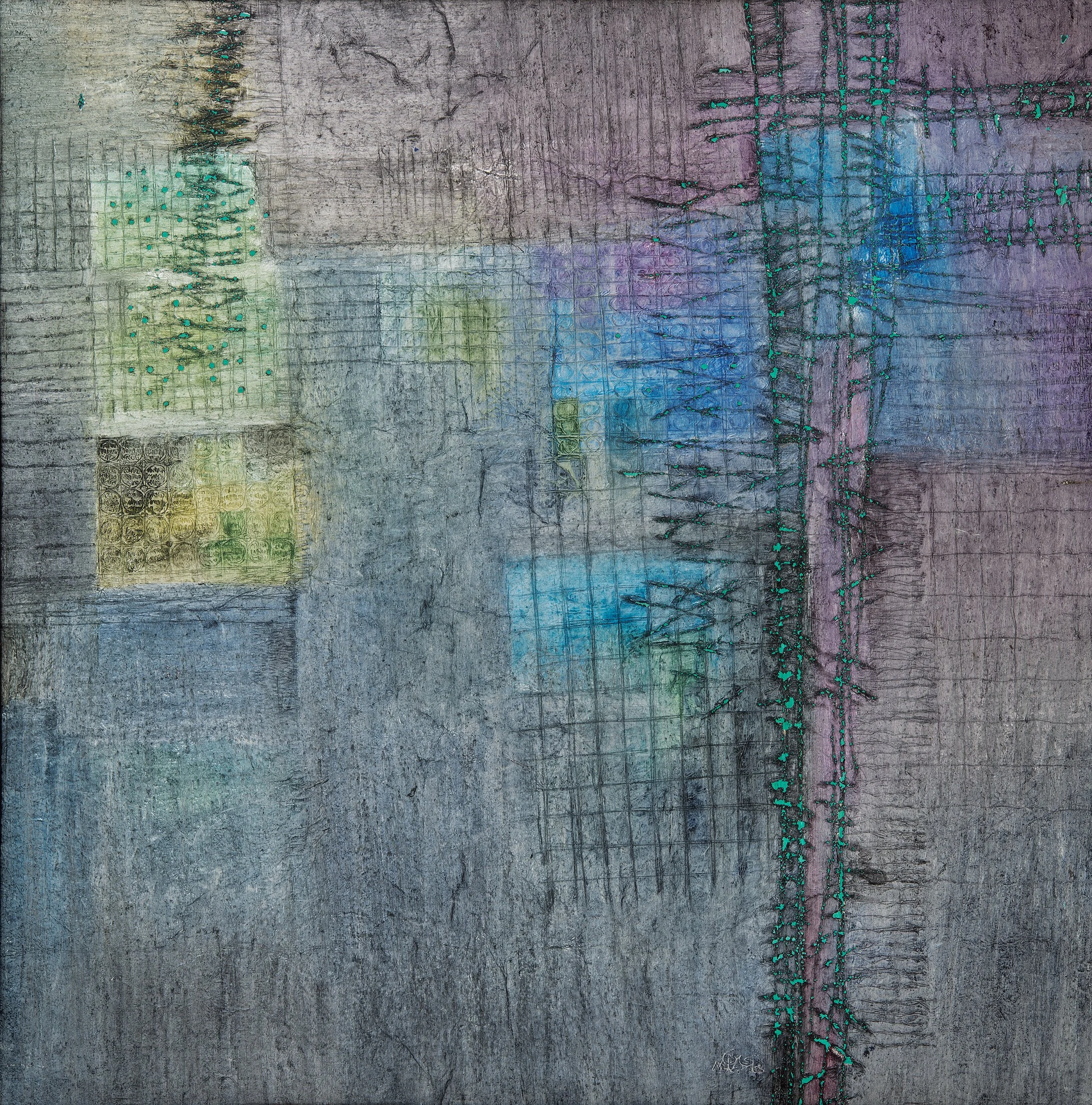 Untitled (2005), 120x120 cm, Mixed Media