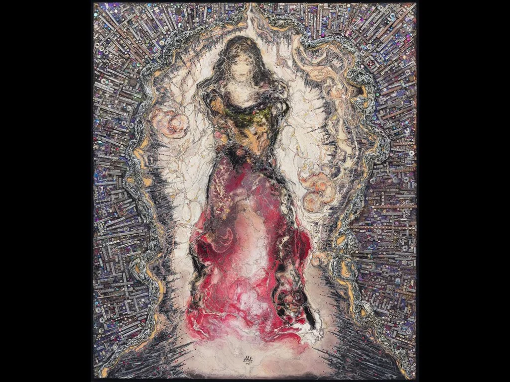 Untitled (2013), 210 x 180 cm, Mixed Media on Canvas