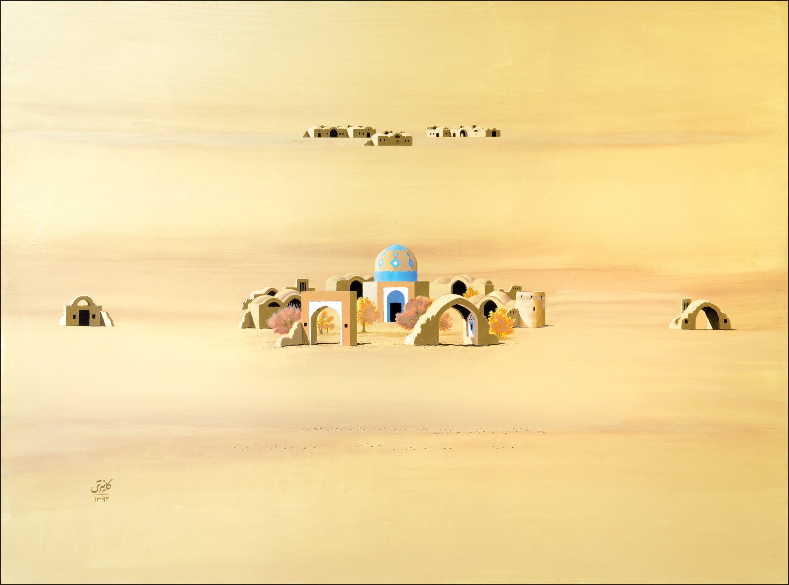 from the desert series (2013), 200 x 150 cm, Acrylic on canvas