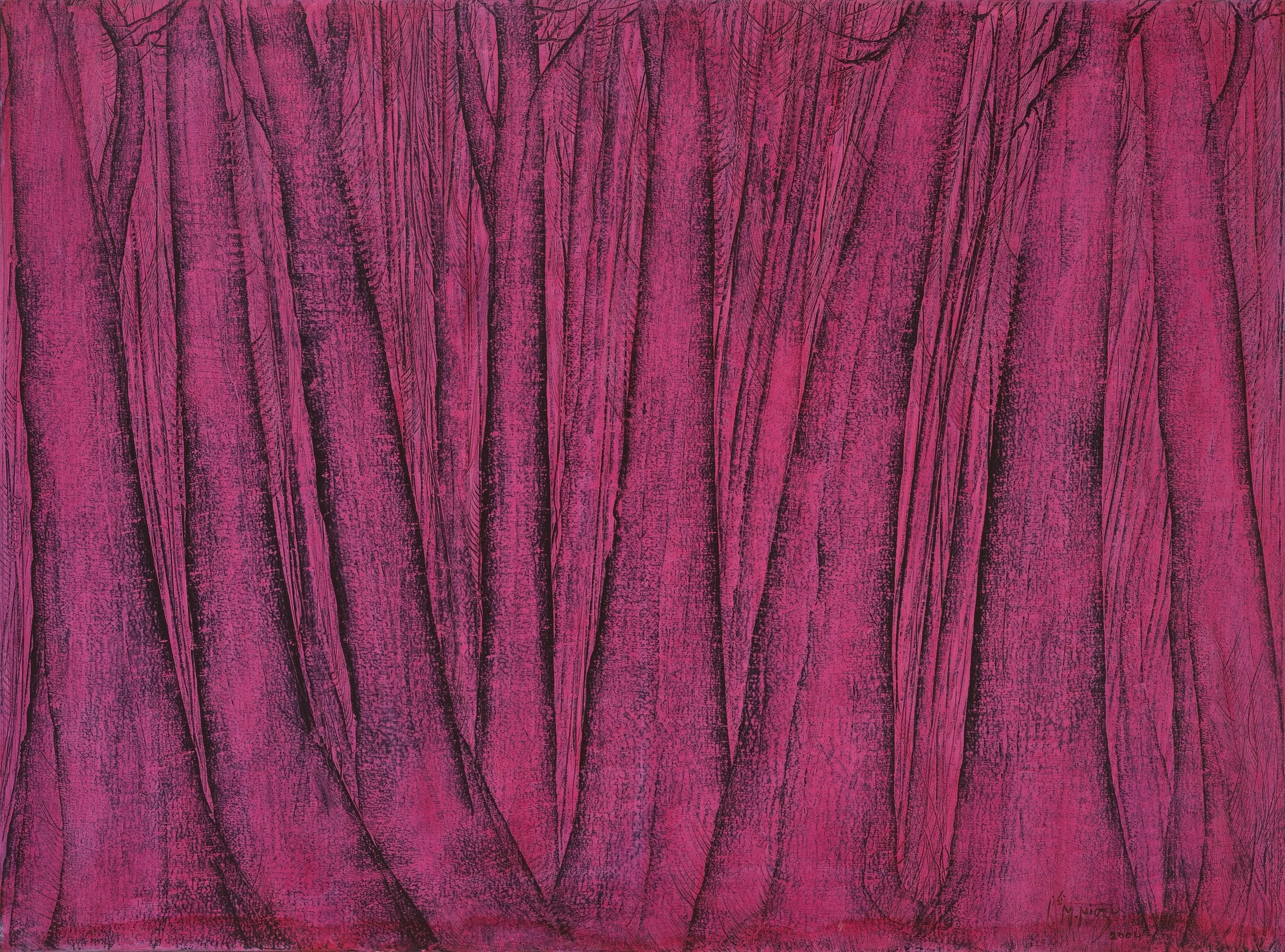 From the Trees Series (2004), 119.5x159.5 cm, Oil on Canvas