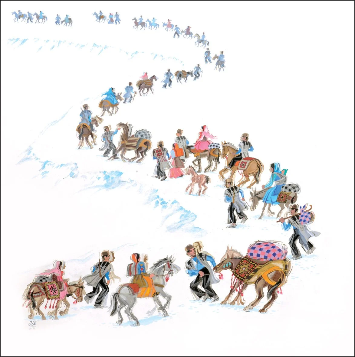 from the tribes series (2012), 120 x 120 cm, Acrylic on Canvas