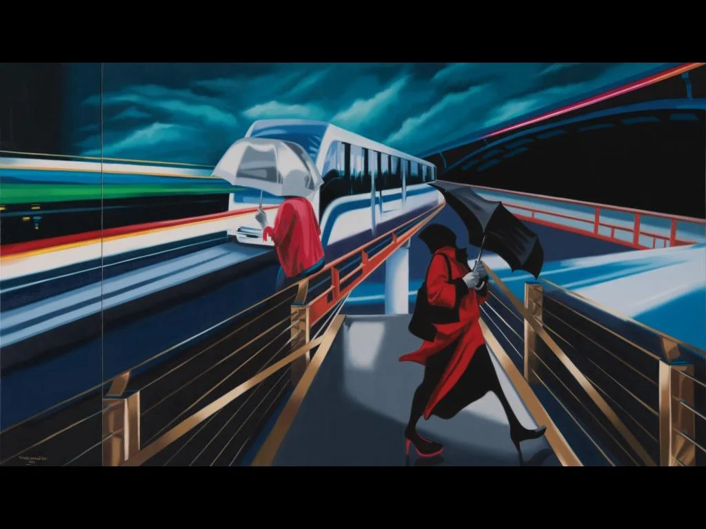 From the endless rush series (2014), 160 x 280 cm, Oil Color on Canvas