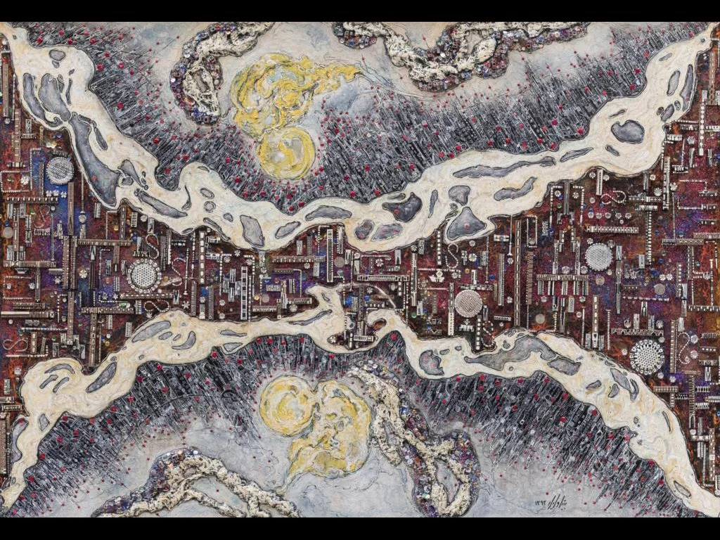 Untitled (2014), 100 x 150 cm, Mixed Media on Canvas