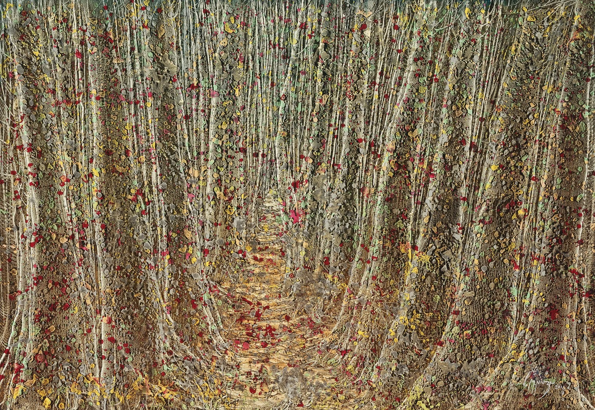From the Trees Series (2016), Inspired by || Trovatore Opera by Giuseppe Verdi, 123x179 cm, Oil on Convas