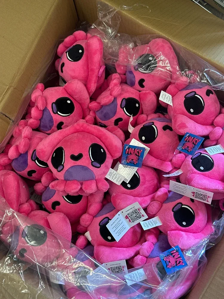 Inky the Squid plushie design for Movable Ink