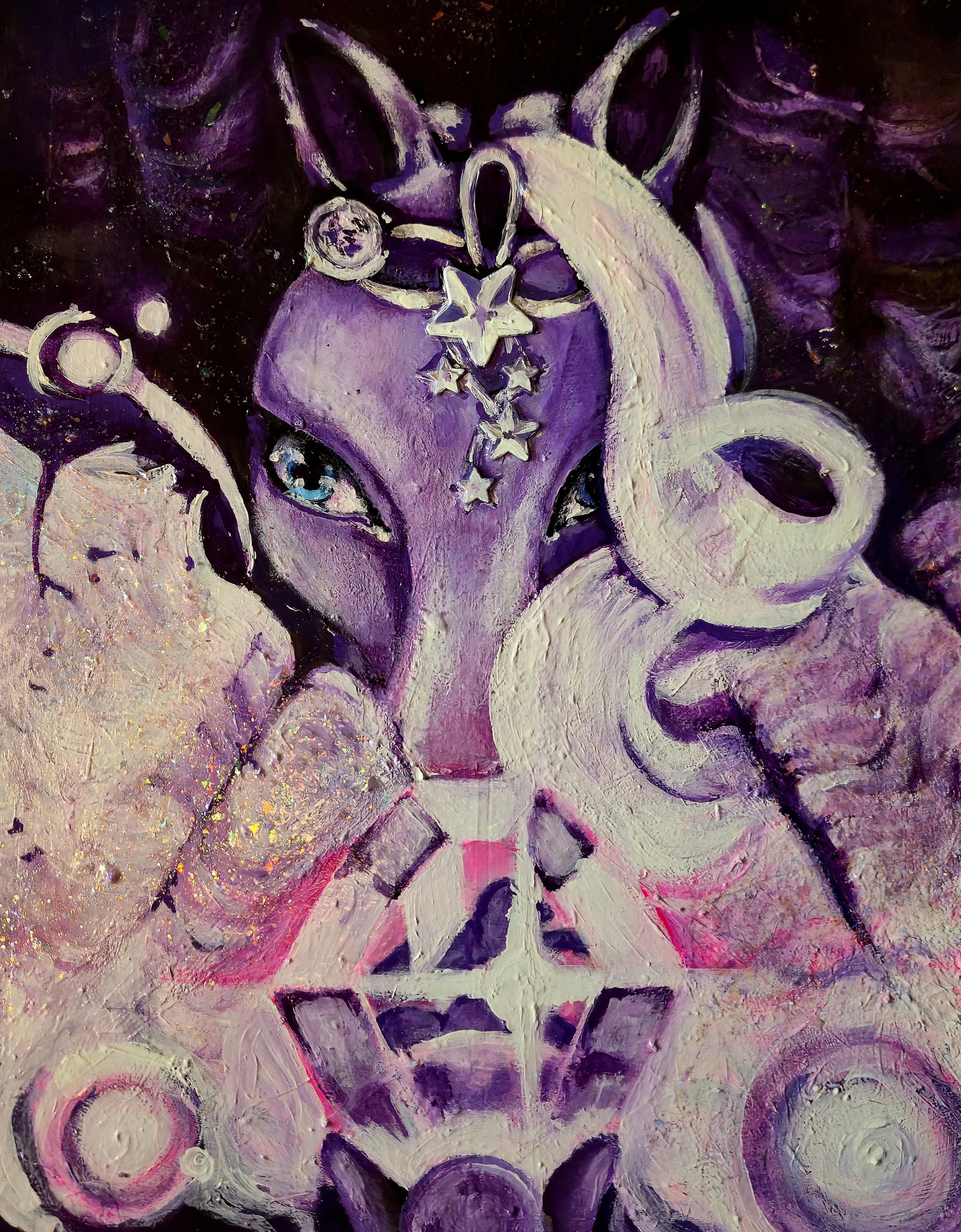 Magic Pegasus Painting (Acrylic)