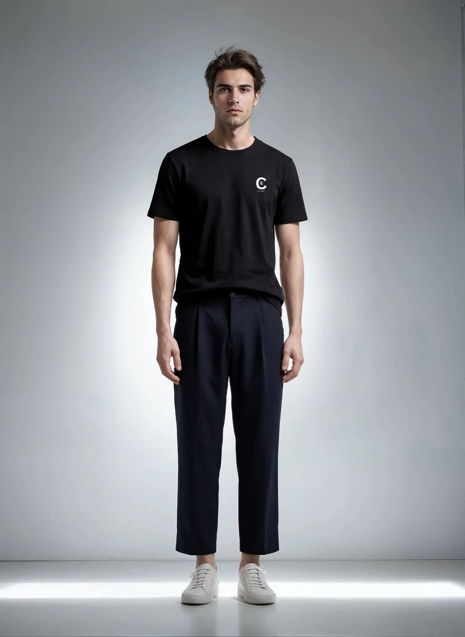 Rinascita T-shirt black-men bottom 04_front-men footwear 02_front-Nico-Subtle Serenity.jpeg