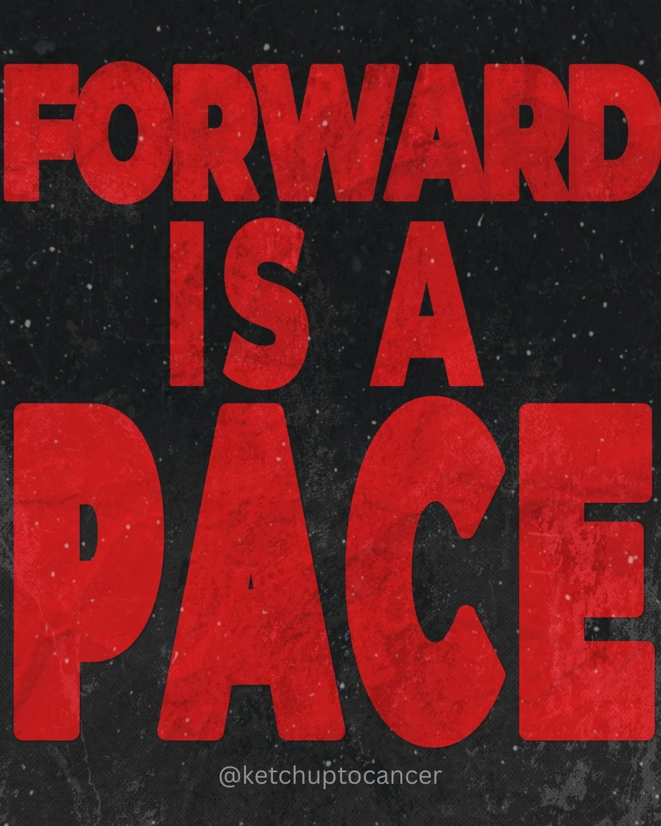 On a day with small or gigantic goals facing you, don&rsquo;t forget that Forward is a Pace. 

Tackling that goal comes in a thousand small steps forward. I believe in you. One step at a time. Forward. Let&rsquo;s go!