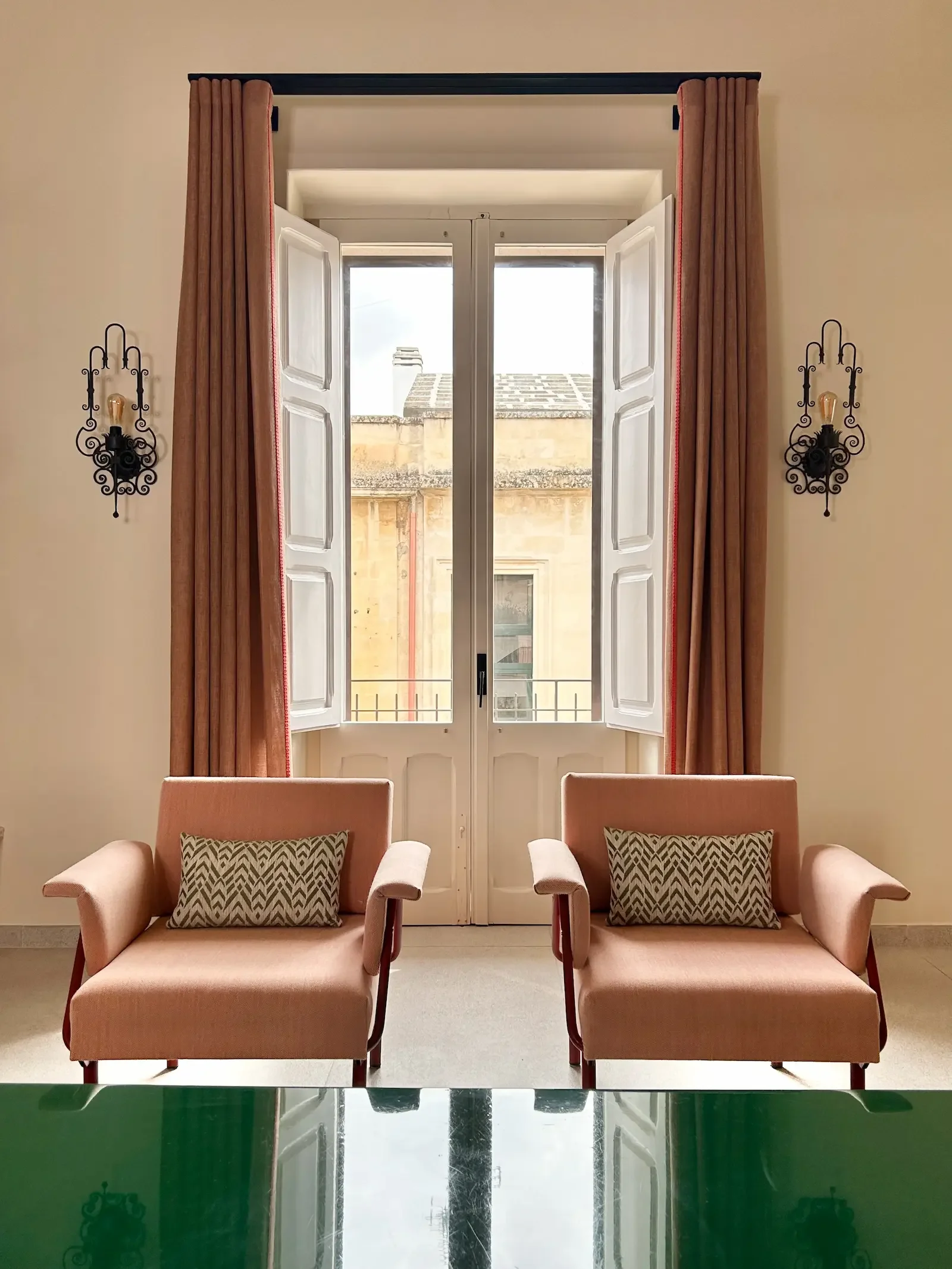 An image of the living room in our holiday rental apartment