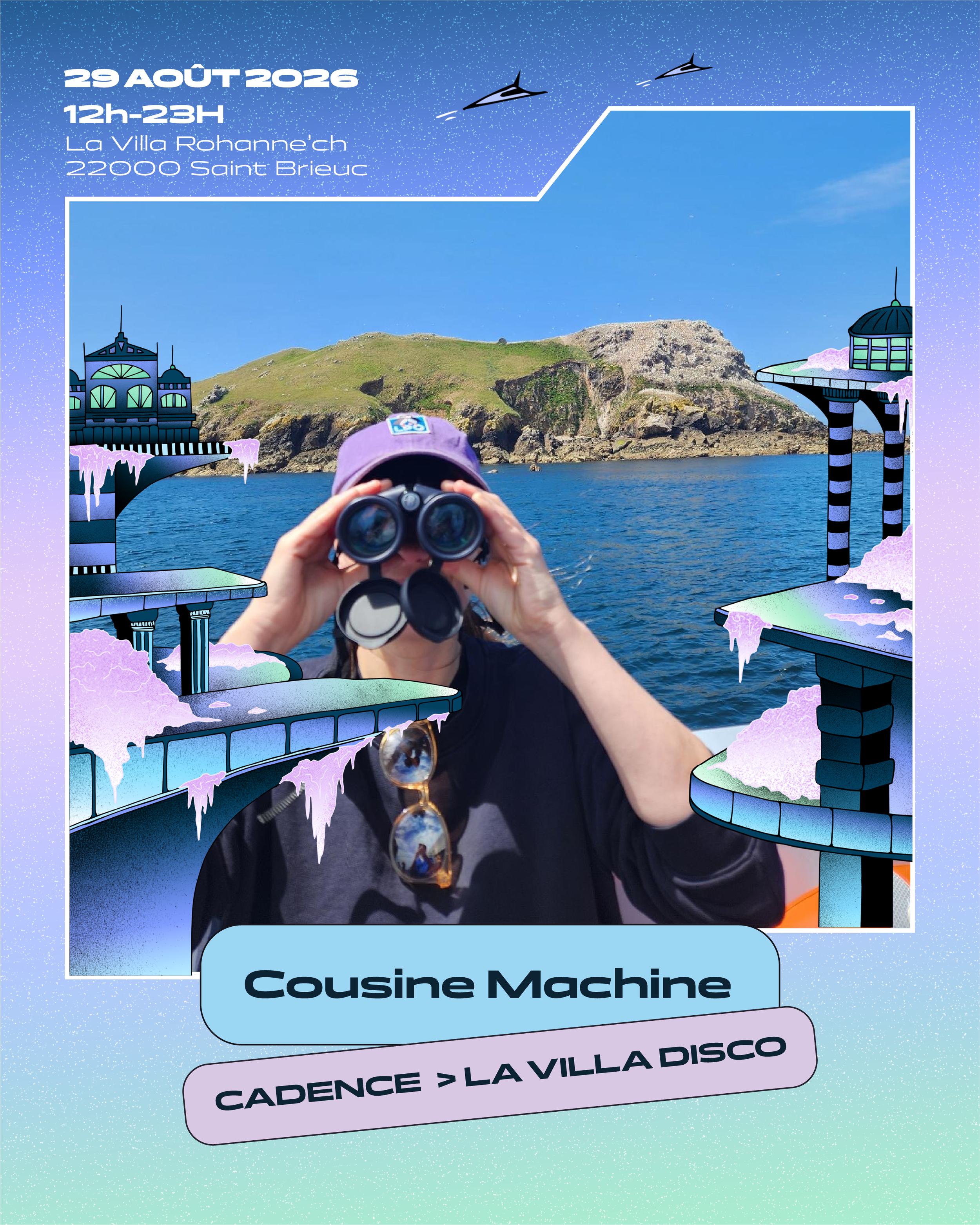 Photo du DJ COUSINE MACHINE, programmation de la Echo du Cadence Festival.
