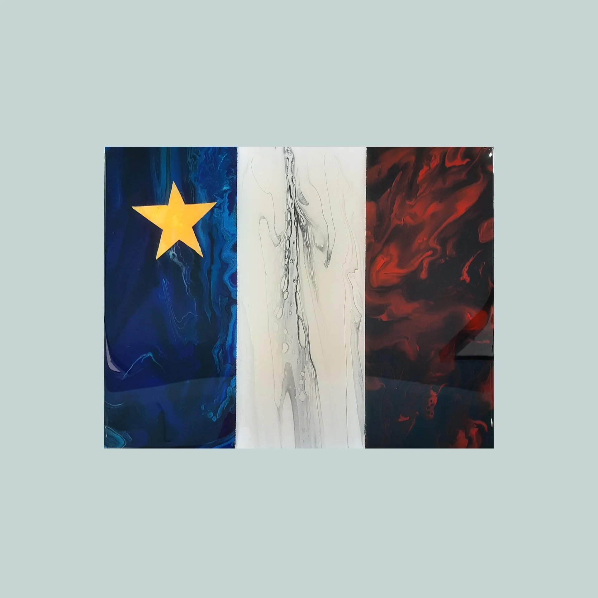 Acadian Flag (11 x 14) Gallery wrapped canvas