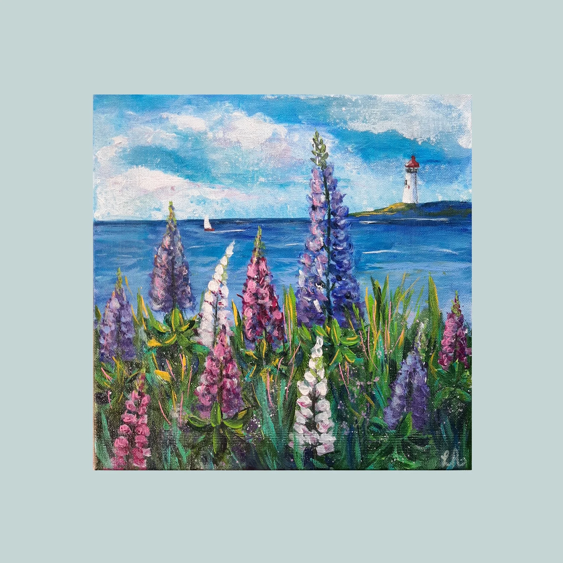 Lupins au bord de l'eau / Lupins by the Water