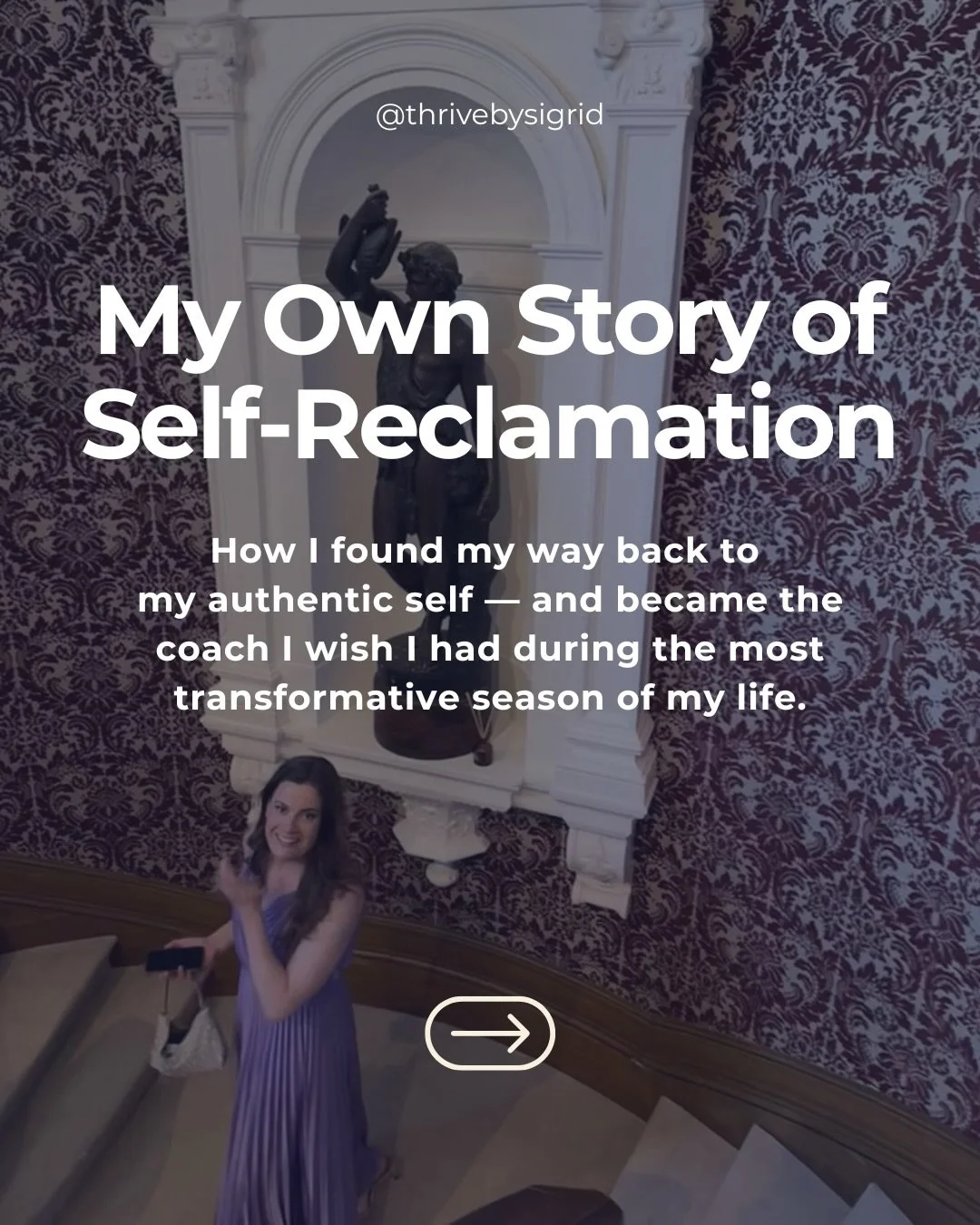 I thought it was about time I shared my own story of self-reclamation with you🤍

I'm here to support women as they reclaim themselves &mdash; in both subtle and profound ways &mdash; and bring their unique qualities forward into their most authentic