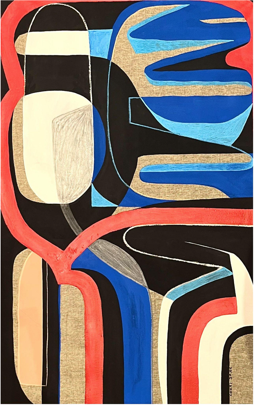 CONXI SANE Una Silla, 2023
Mixed Media on Linen Canvas,
110x70 cm