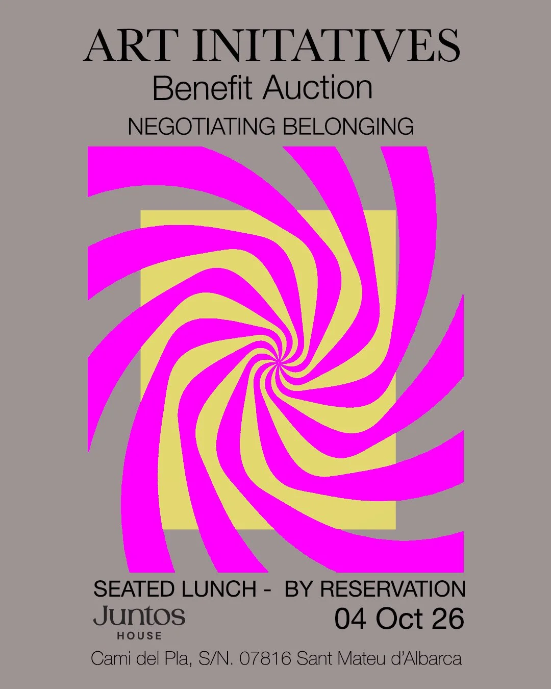 Negotiating Belonging — Seated Lunch & Benefit Auction