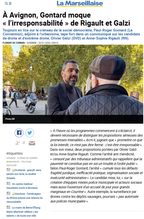 Revue de presse du 30 et 31/01/26