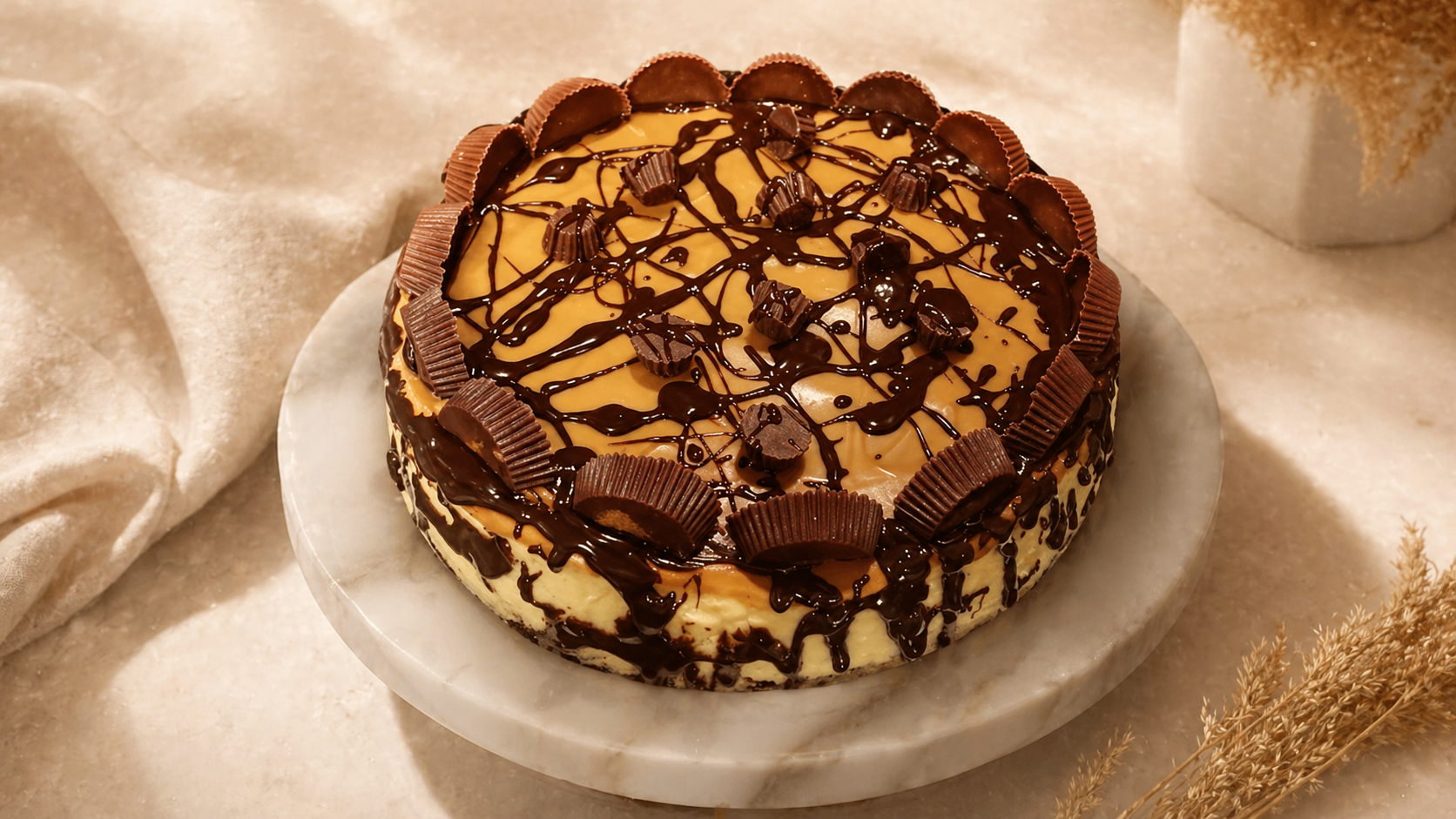 Chocolate Covered Peanut Butter Cheesecake {Specialty}