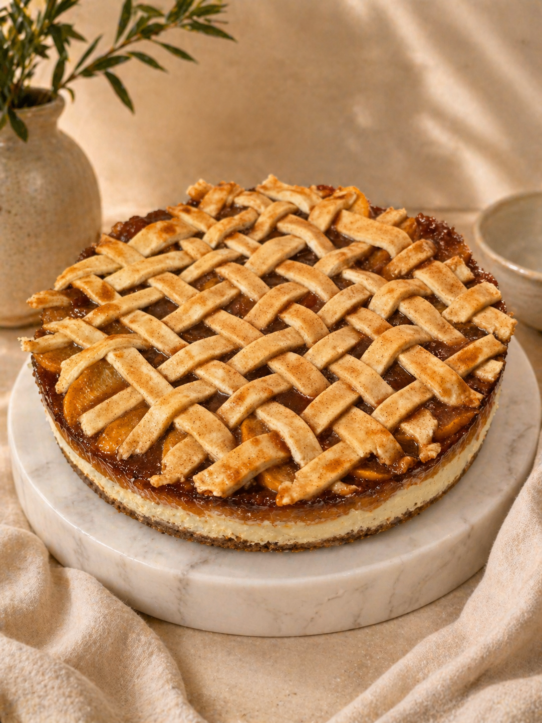 Peach Cobbler Cheesecake {Specialty}