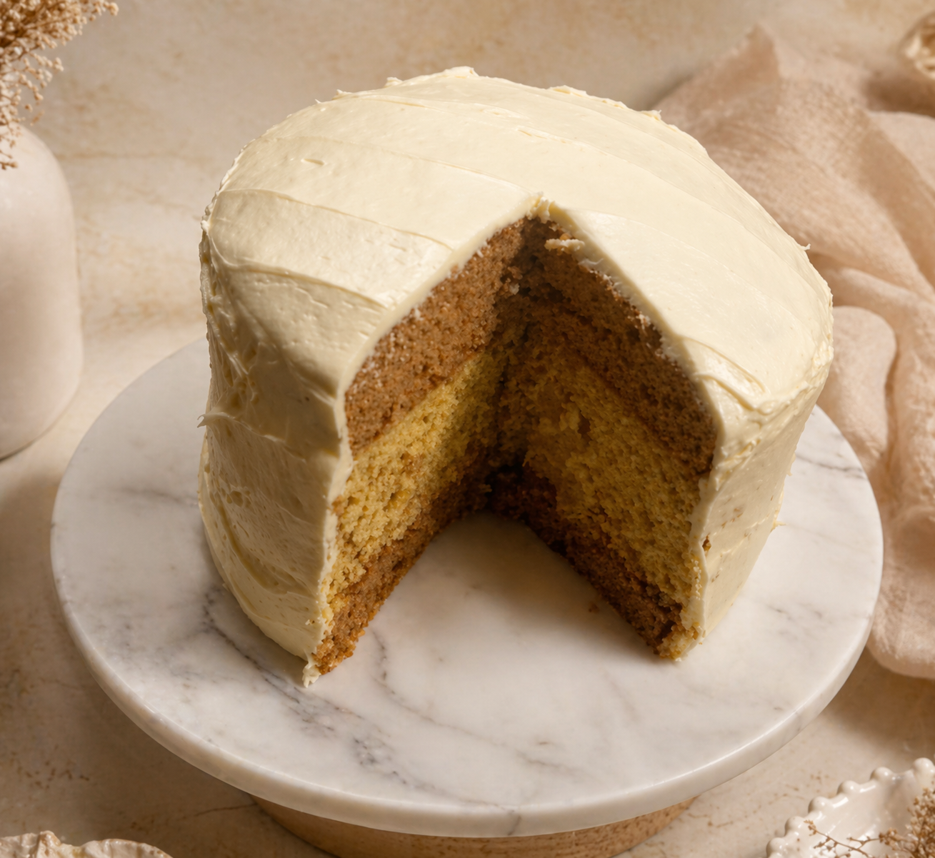 Pumpkin Spice Layered Cheesecake  {Seasonal Specialty}