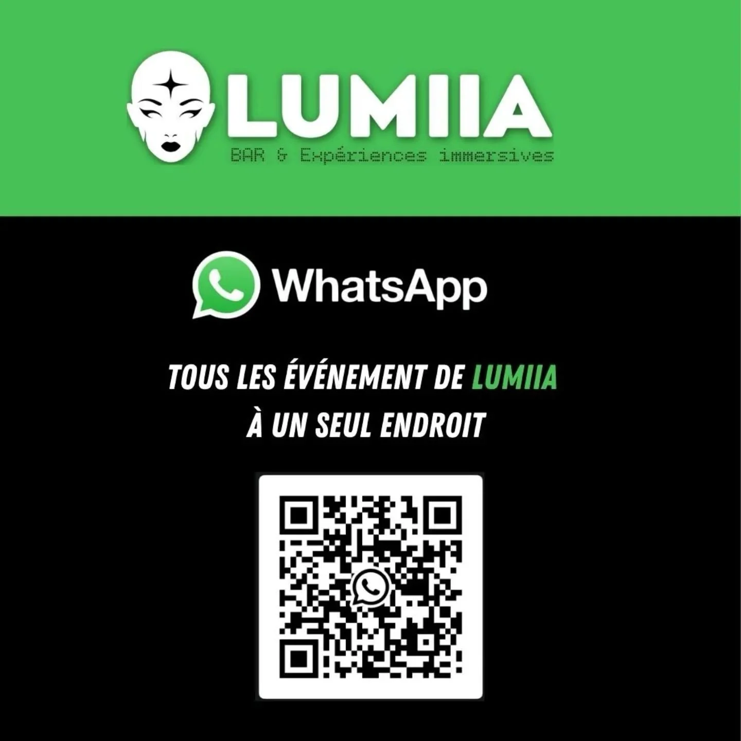 Vous souhaitez recevoir nos actus sur whatsapp ? 
Nous vous proposons de rejoindre notre groupe via ce lien, le but n'est pas de vous envahir d'infos mais de vous informer de notre programme de la semaine.
Rejoignez le groupe et/ou invitez des person