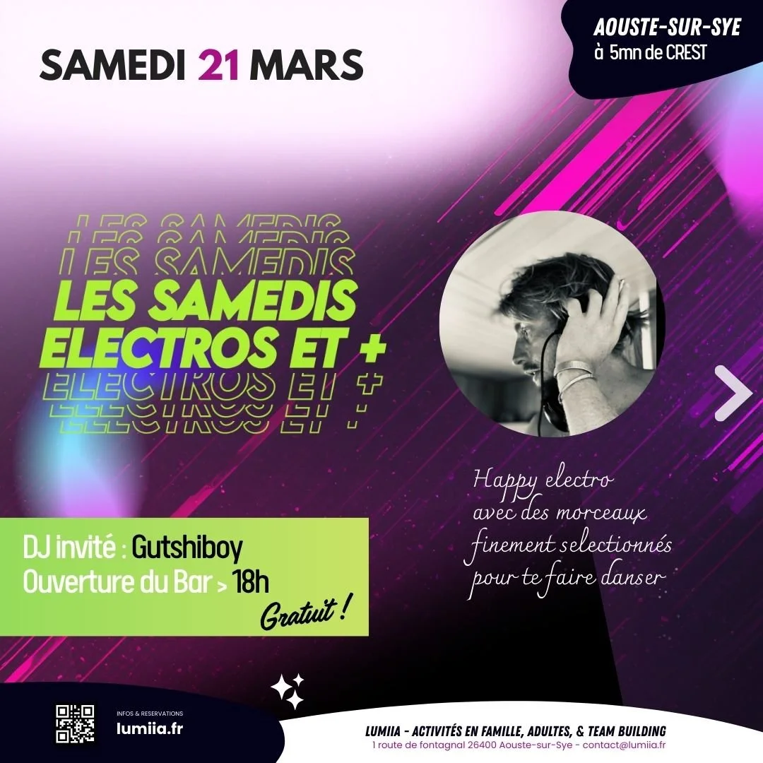 LES SAMEDIS ELECTRO ET + 