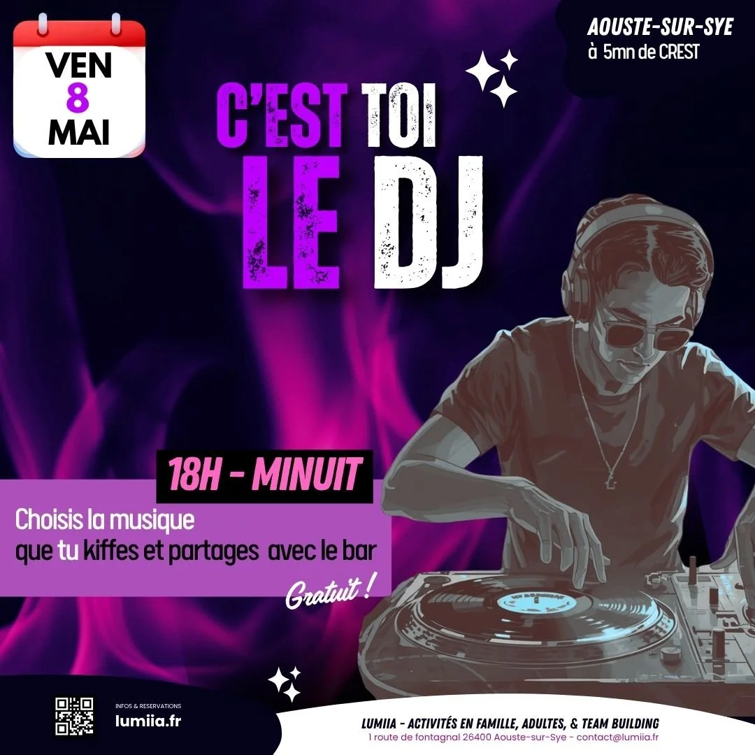 Ce soir, C’EST TOI LE DJ !