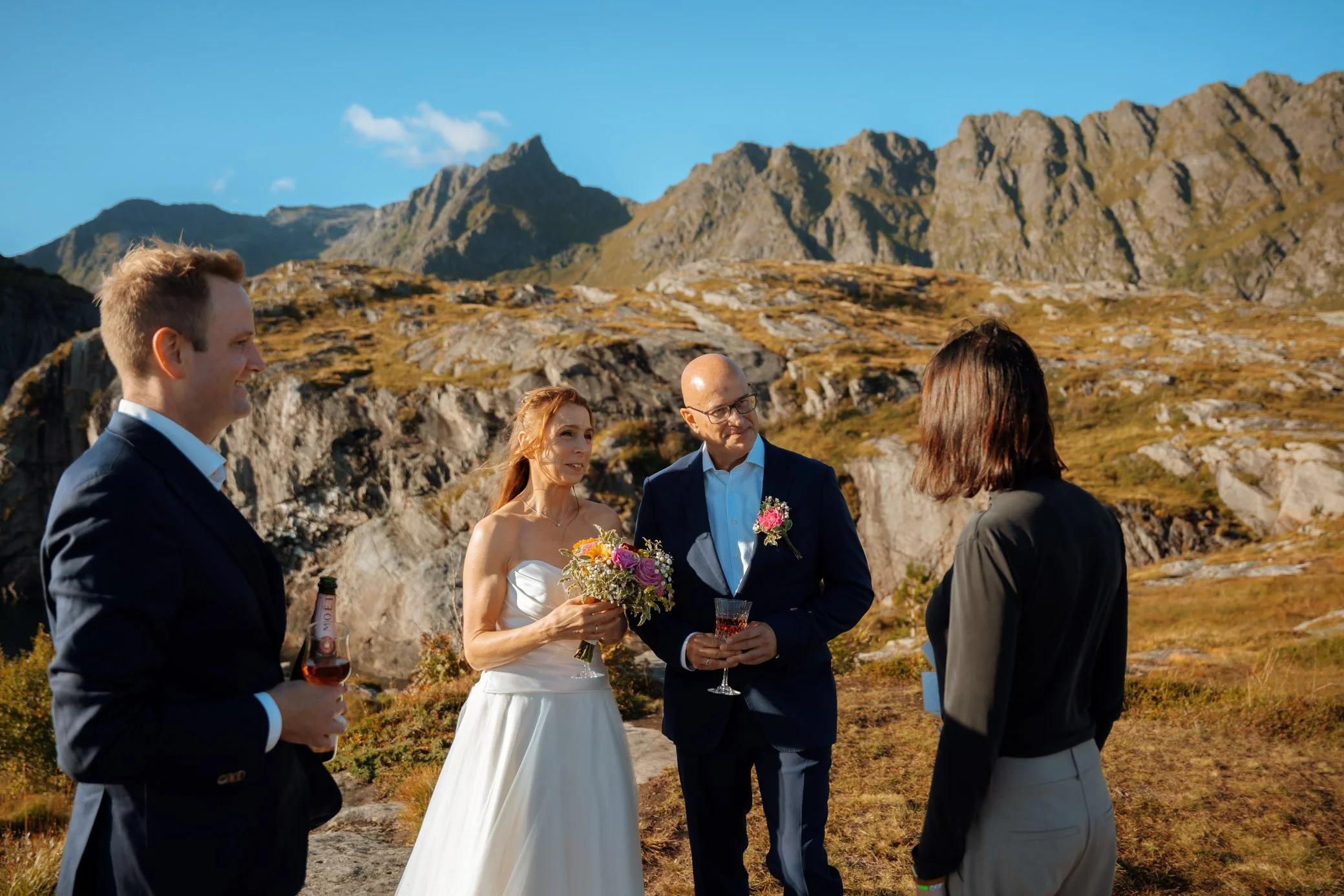 Civil officiant leading the ceremony
